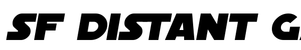 SF Distant Galaxy Symbols font preview